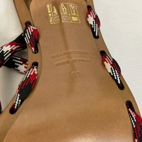 Balenciaga Lace Up Sandals Stilettos Heels Open Toe Women's Size 41 EU/11 US - Picture 12 of 15